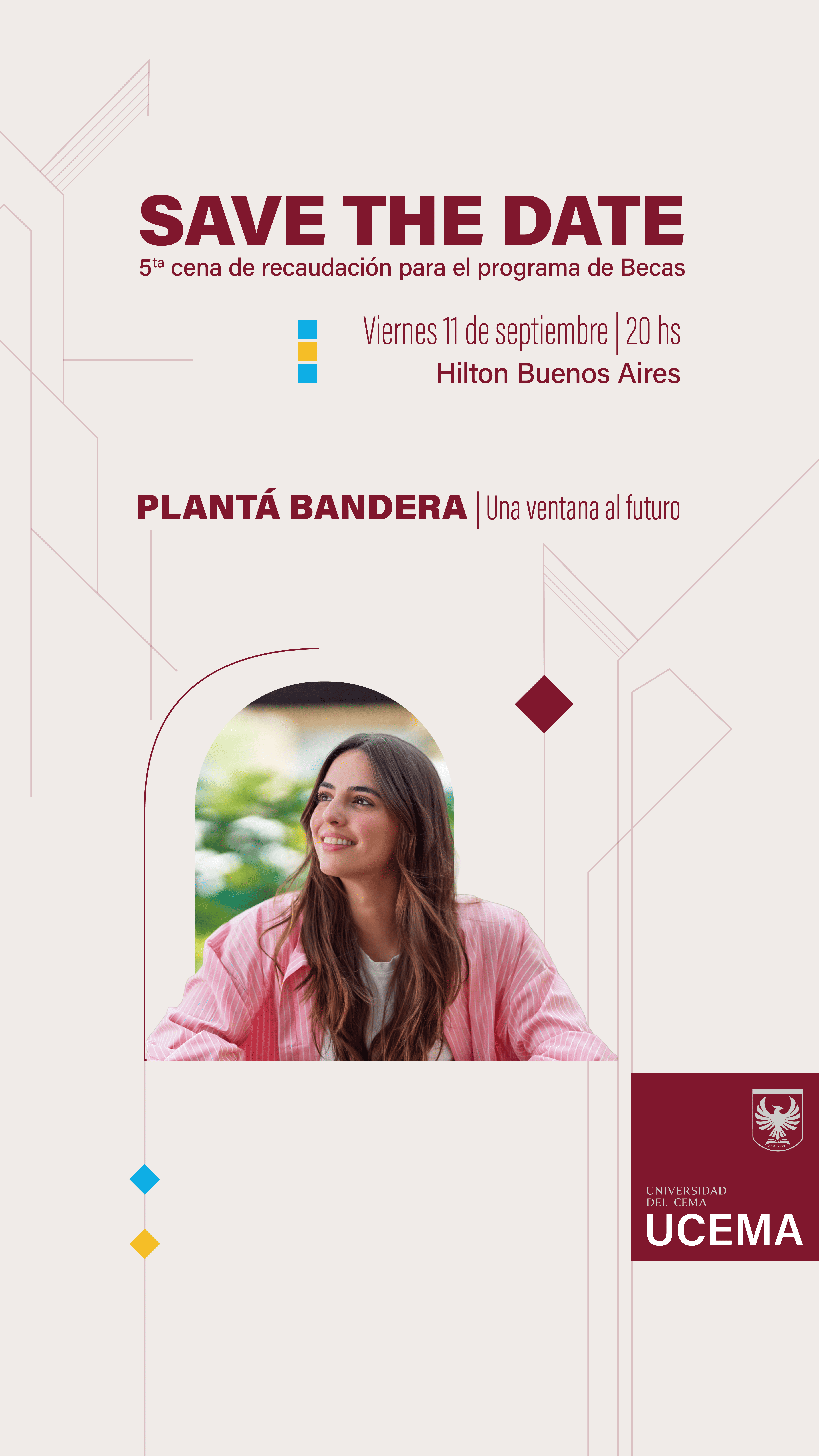 Save the date - Cena de Recaudación para el Fondo de Becas