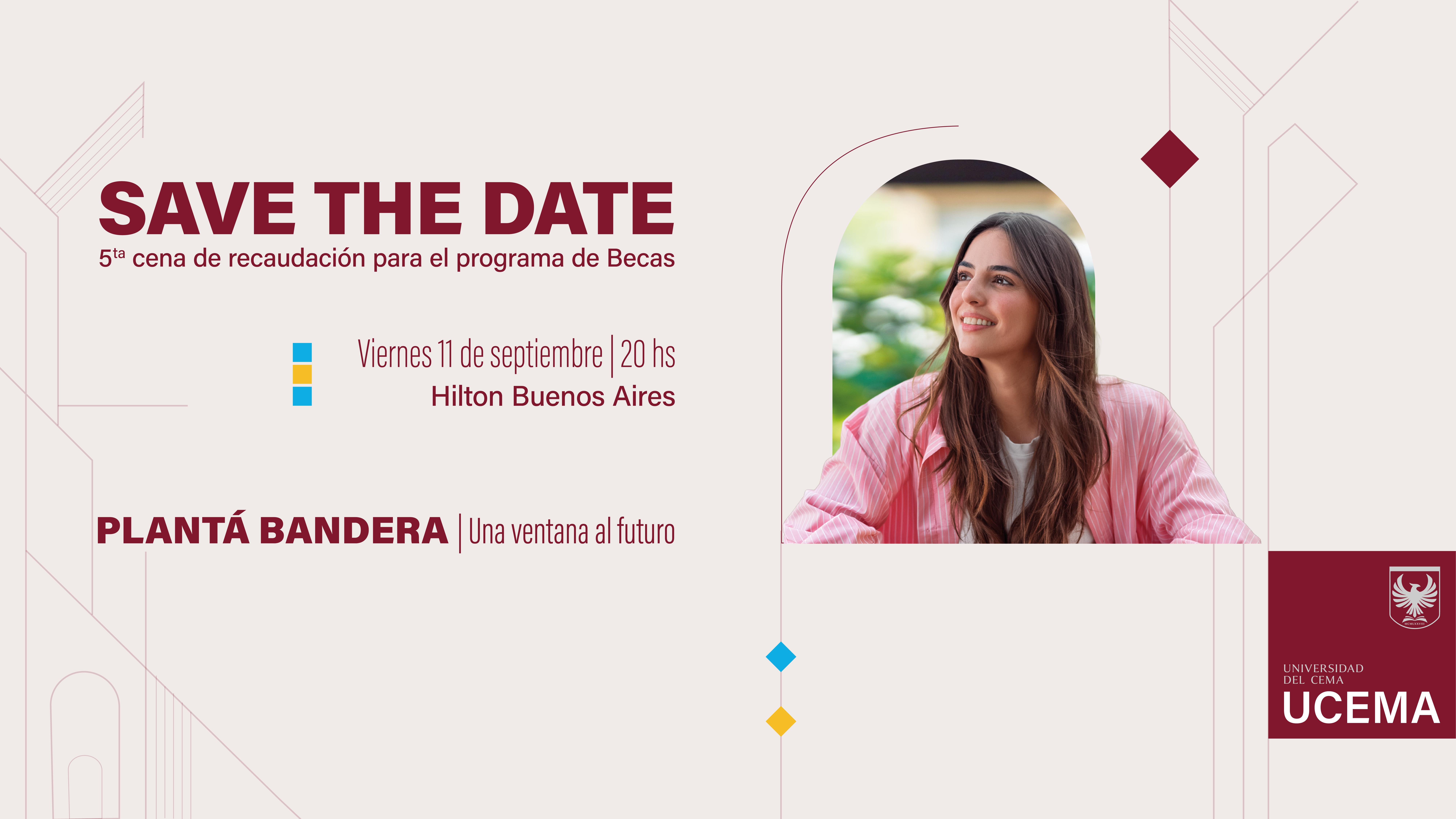Save the date - Cena de Recaudación para el Fondo de Becas