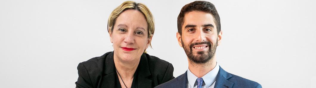 Constanza Mazzina y Marcos Falcone